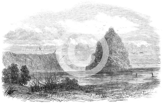 An Exploring Party on the West Coast of New Zealand: mouth of the Wanganui River, 1865. Creator: Unknown.