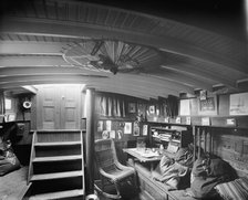 Yacht Suedon [sic], cabin interior, between 1904 and 1910. Creator: Unknown.