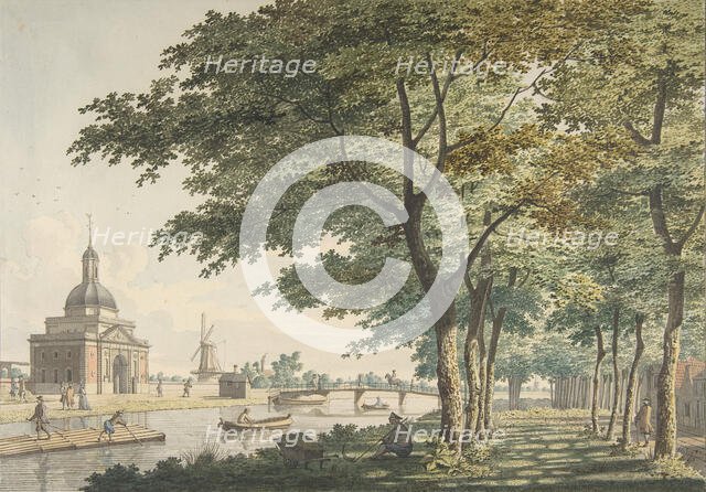 The Muiderpoort, Amsterdam, seen from the Plantage, 1771. Creator: Hendrick Keun.