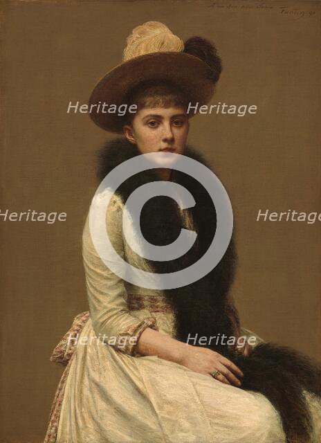 Portrait of Sonia, 1890. Creator: Henri Fantin-Latour.