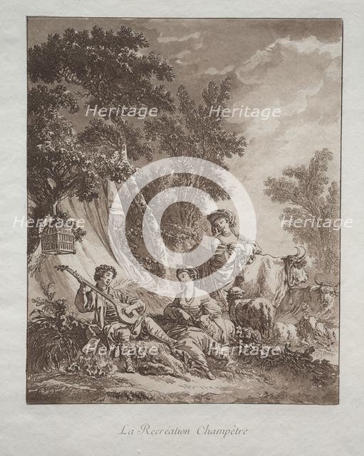 Rural Recreation, 1769. Creator: Jean Baptiste Le Prince (French, 1734-1781).