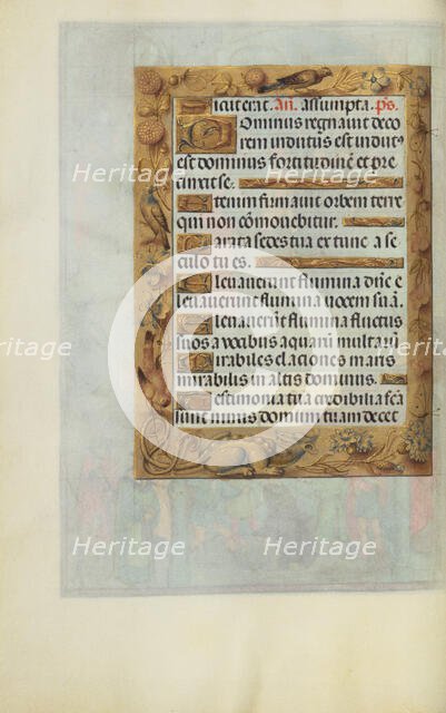 Decorated Text Page; Spinola Hours, about 1510-1520. Creator: Unknown.
