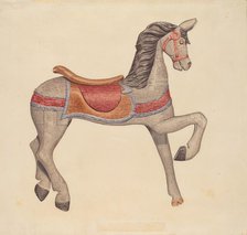 Carousel Horse, c. 1938. Creator: Albert Ryder.