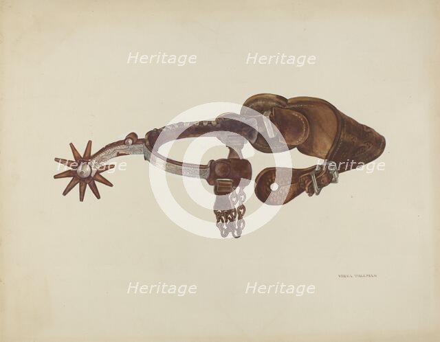 Spur, c. 1938. Creator: Verna Tallman.