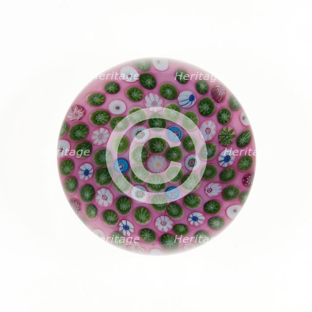 Paperweight, France, c. 1845/60. Creator: Clichy Glassworks.