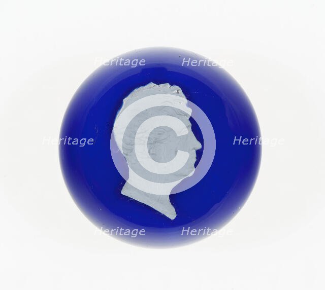 Paperweight, Lunéville, c. 1846-55. Creator: Baccarat Glasshouse.