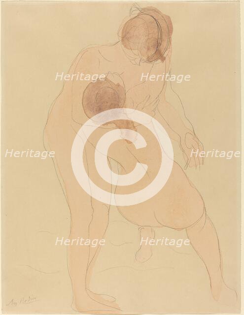 Two Figures, c. 1905. Creator: Auguste Rodin.