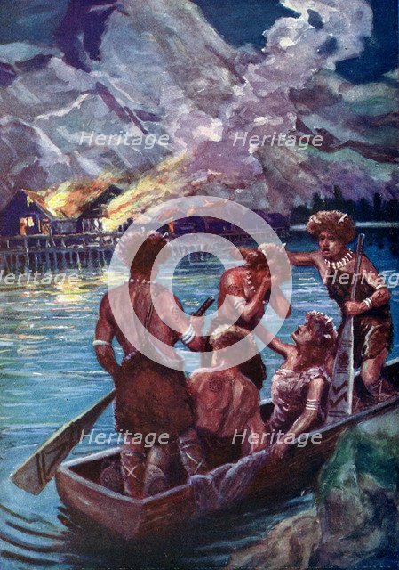 A Neolithic catastrophe, c1920. Artist: Unknown