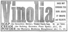 Advertisement for Vinolia Soap, 1895. Creator: Unknown.