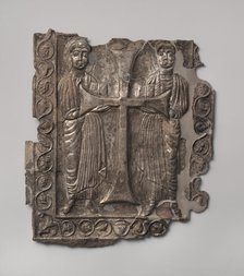 Plaque with Two Saints, Byzantine, 6th century. Creator: Unknown.