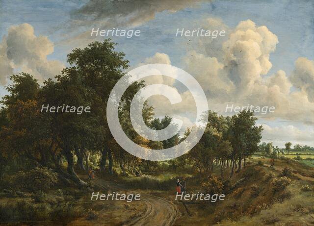 A Wooded Landscape, 1663. Creator: Meindert Hobbema.