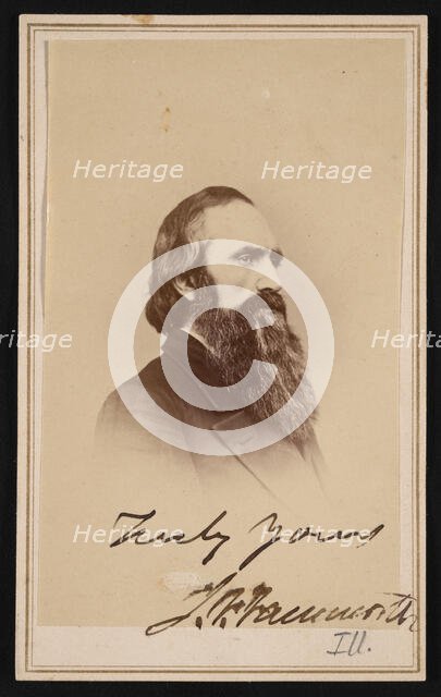 Portrait of John Franklin Farnsworth (1820-1897), Before 1882. Creator: Alexander Gardner.