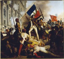 Battle outside the Hôtel de Ville, 28 July 1830.