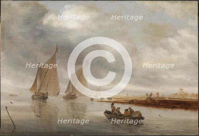 River Scenery, 1643. Creator: Salomon Ruysdael.