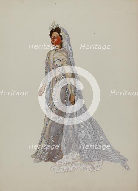 Negro Bride Puppet, c. 1937. Creator: Verna Tallman.