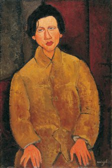 Portrait of Chaïm Soutine (1893-1943). Artist: Modigliani, Amedeo (1884-1920)