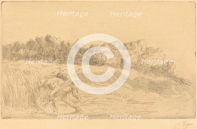 Harvesters (Les moissoneurs). Creator: Alphonse Legros.