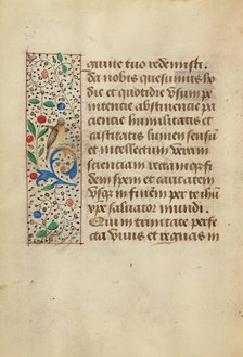 Decorated Text Page; Prayer Book of Charles the Bold, about 1480-1490. Creator: Unknown.