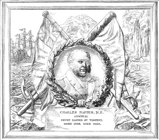 Monument of Admiral Sir Charles Napier in St. Paul's Cathedral, 1869. Creator: Unknown.