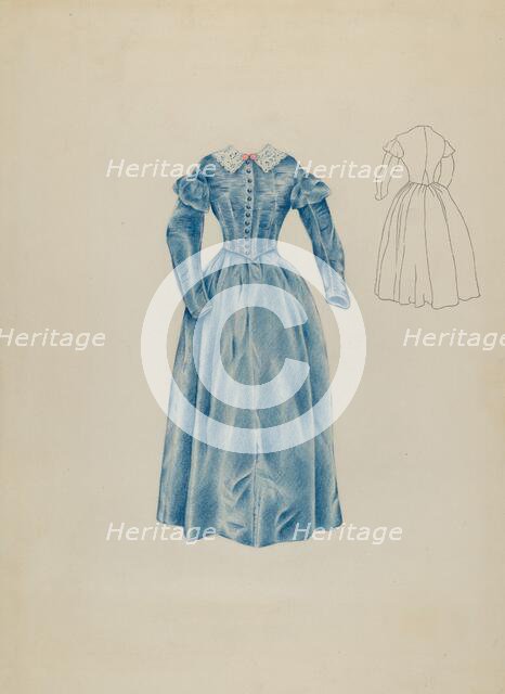 Dress, c. 1937. Creator: Ray Price.