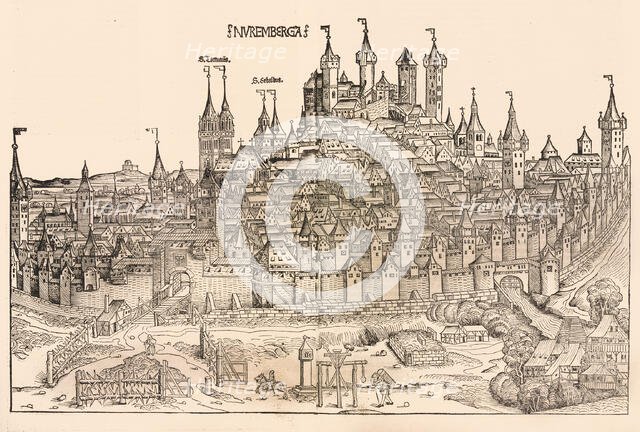 Nuremberg, 1493. Creators: Michael Wolgemut, Wilhelm Pleydenwurff.
