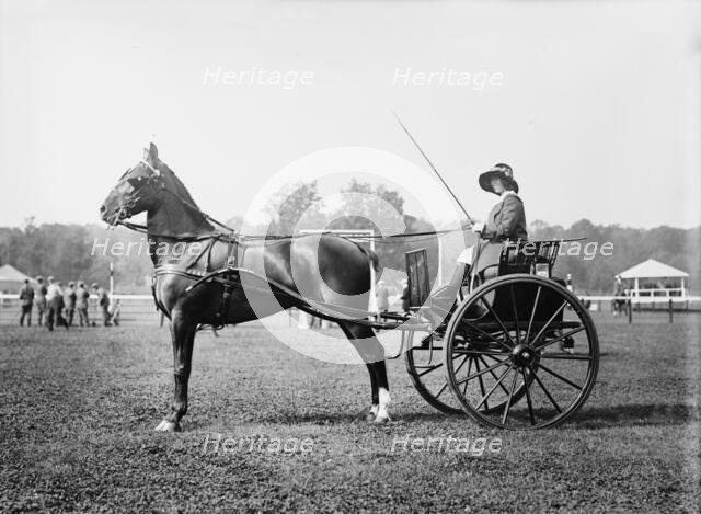 Alix Dolan & "Pride of Jersey", 1913. Creator: Bain News Service.