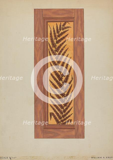 Panels from Rail Car Interiors, 1935/1942. Creator: William A. Kropp.