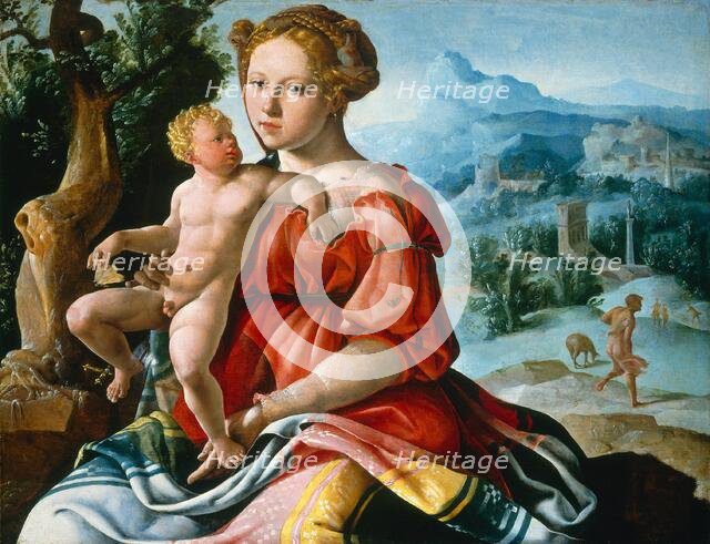 The Rest on the Flight into Egypt, c. 1530. Creator: Maerten van Heemskerck.