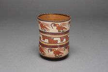 Jar Depicting Rows of Macaws and Abstract Stepped Motif, 180 B.C./A.D. 500. Creator: Unknown.