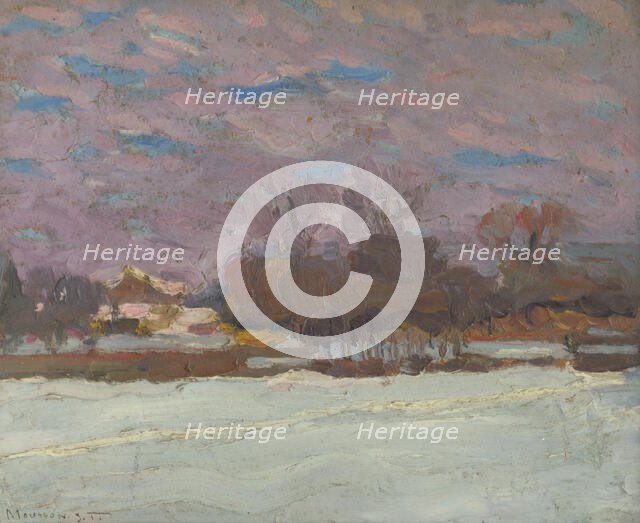 The artist's garden in winter, c1930. Creator: Teodor Jozef Mousson.