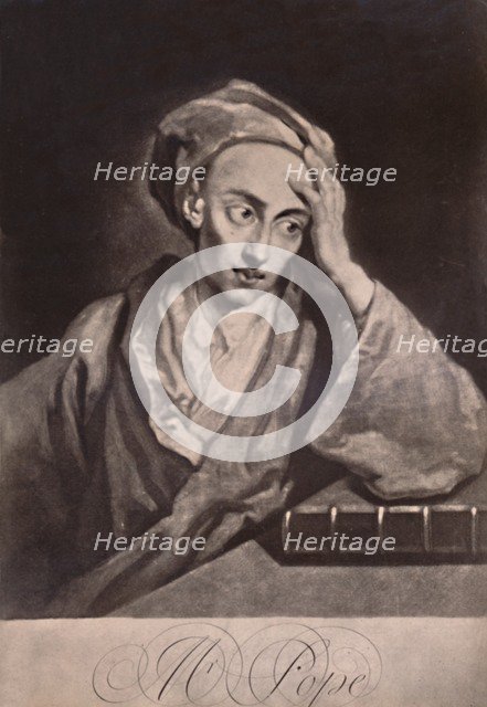 Alexander Pope, English poet and satirist, c1732 (1894). Artist: George White.