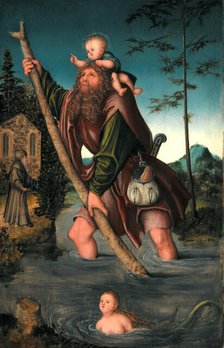 Saint Christopher, between 1518 and 1520. Creator: Lucas Cranach the Elder.