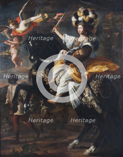 Christine Marie of France (1606-1663), Duchess of Savoy, as Minerva, ca 1663. Creator: Dauphin, Charles Claude (1615/20-1677).