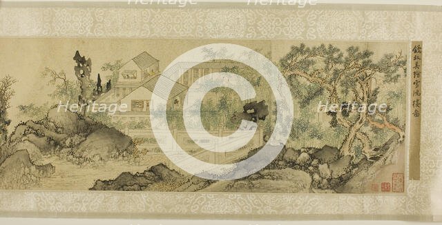 The Xuehong Pavilion in a Scholar's Garden, Qing dynasty (1644-1911), 1831. Creator: Qian Du.