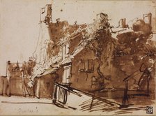 Farmhouse in Sunlight. Artist: Rembrandt van Rhijn (1606-1669)