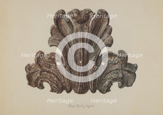 Ornamental Iron Leaf, 1938. Creator: Lloyd Charles Lemcke.