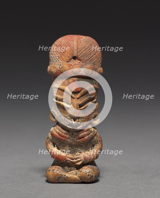 Seated Figurine, 400-100 BC. Creator: Unknown.