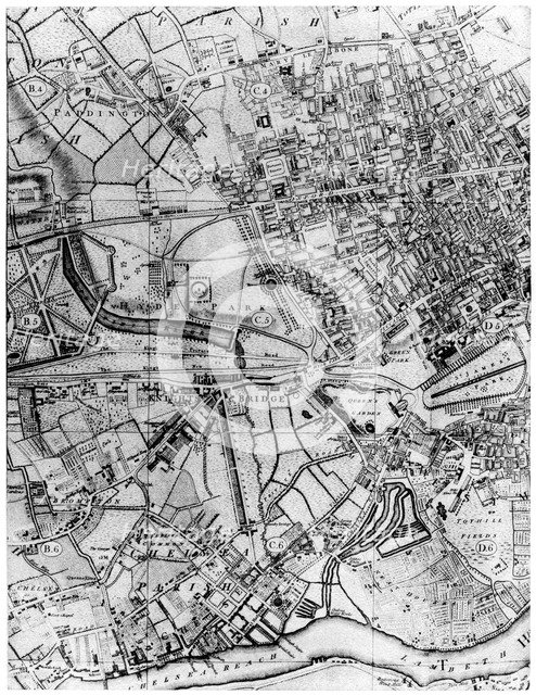 Plan of the parish of St George's, Hanover Square, London, 1907. Artist: Unknown