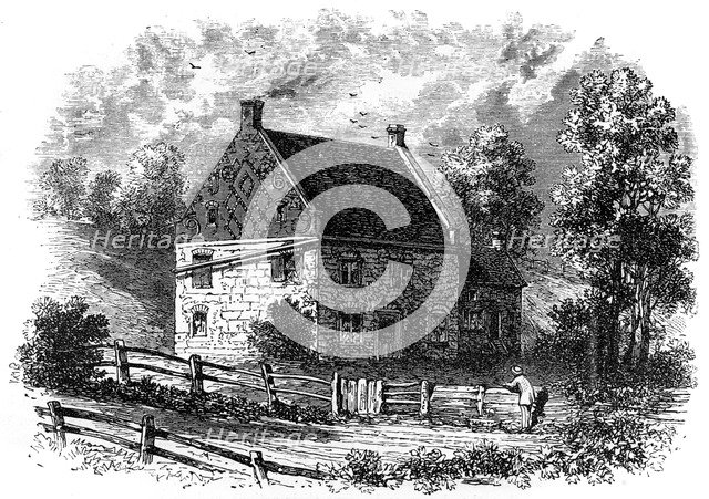 Old Dutch house, Long Island, New York, 18th century (c1880). Artist: Unknown
