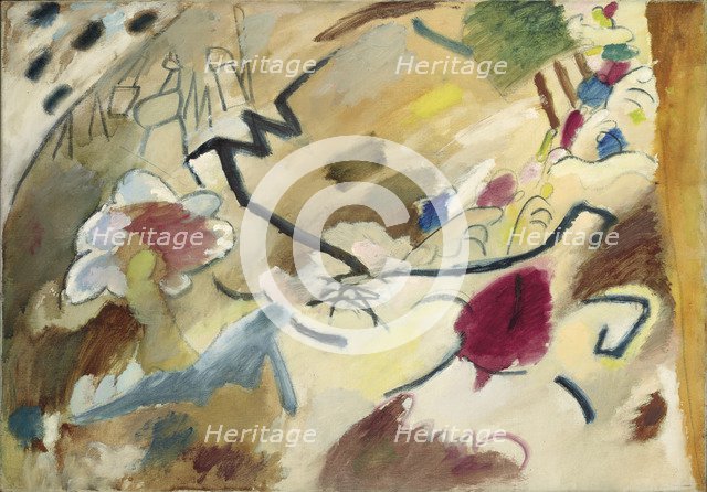 Improvisation with horses (Study for Improvisation 20), 1911.