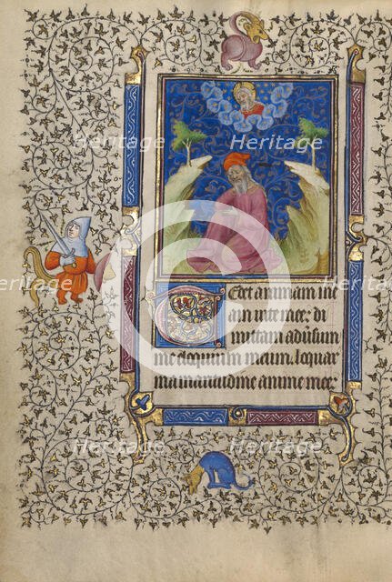 Job in Meditation; Book of Hours, about 1410. Creator: Unknown.