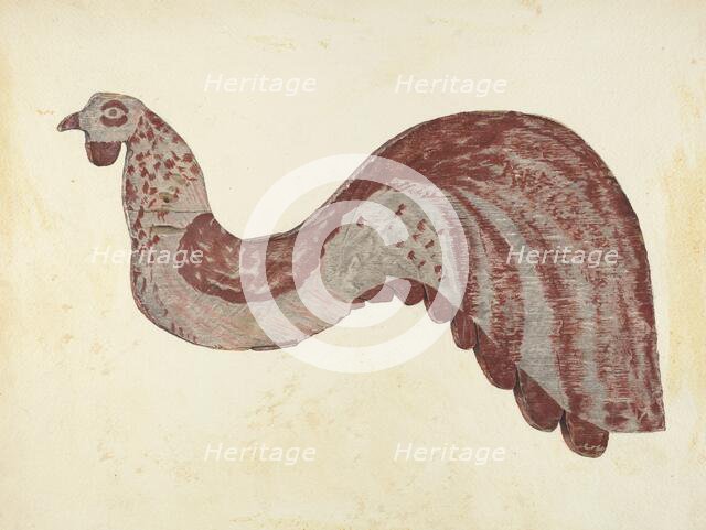 Cock Weather Vane, 1935/1942. Creator: Joseph Rothenberg.