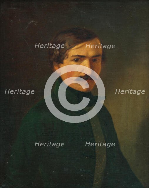 Self-portrait, 1855. Creator: Frantisek Klimkovic.