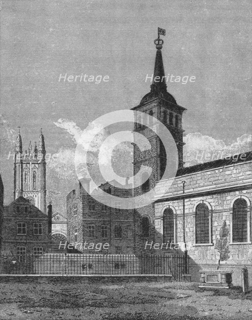 St Peter's Church, Cornhill, City of London, 1811 (1911). Artist: George Sidney Shepherd.