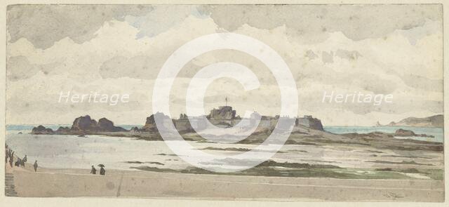 Castle or fortress on the coast, 1846-1902. Creator: James Tissot.