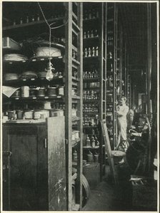 "The Shelves of Edison's Laboratory with Samples of Every Known Substance"', 1902. Creator: Unknown.