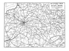 'Military Map of the Seat of War', 1870. Artist: Unknown.