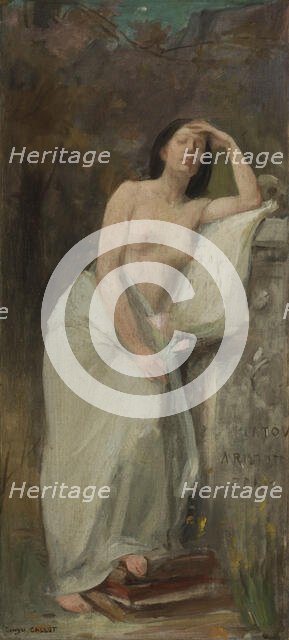 Esquisse pour le salon des lettres de l'Hôtel de Ville de Paris : La philosophie, c.1890. Creator: Georges Callot.