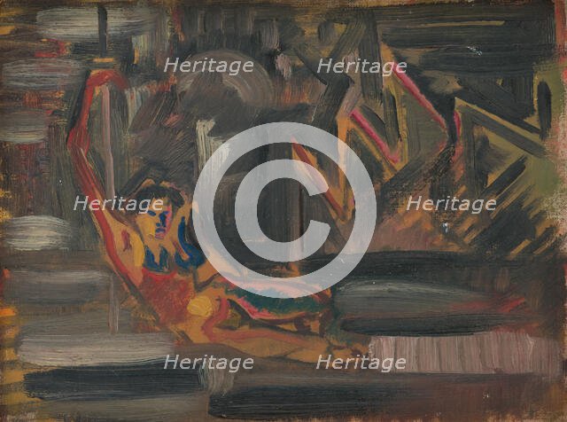 Reclining Woman, 1930-1940. Creator: Arnold Peter Weisz-Kubincan.