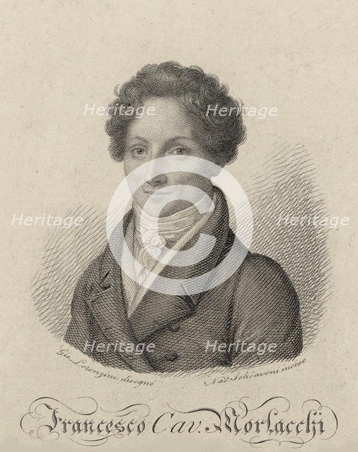 Portrait of the Composer Francesco Morlacchi (1784-1841), 1822. Creator: Schiavoni, Natale (1777-1858).